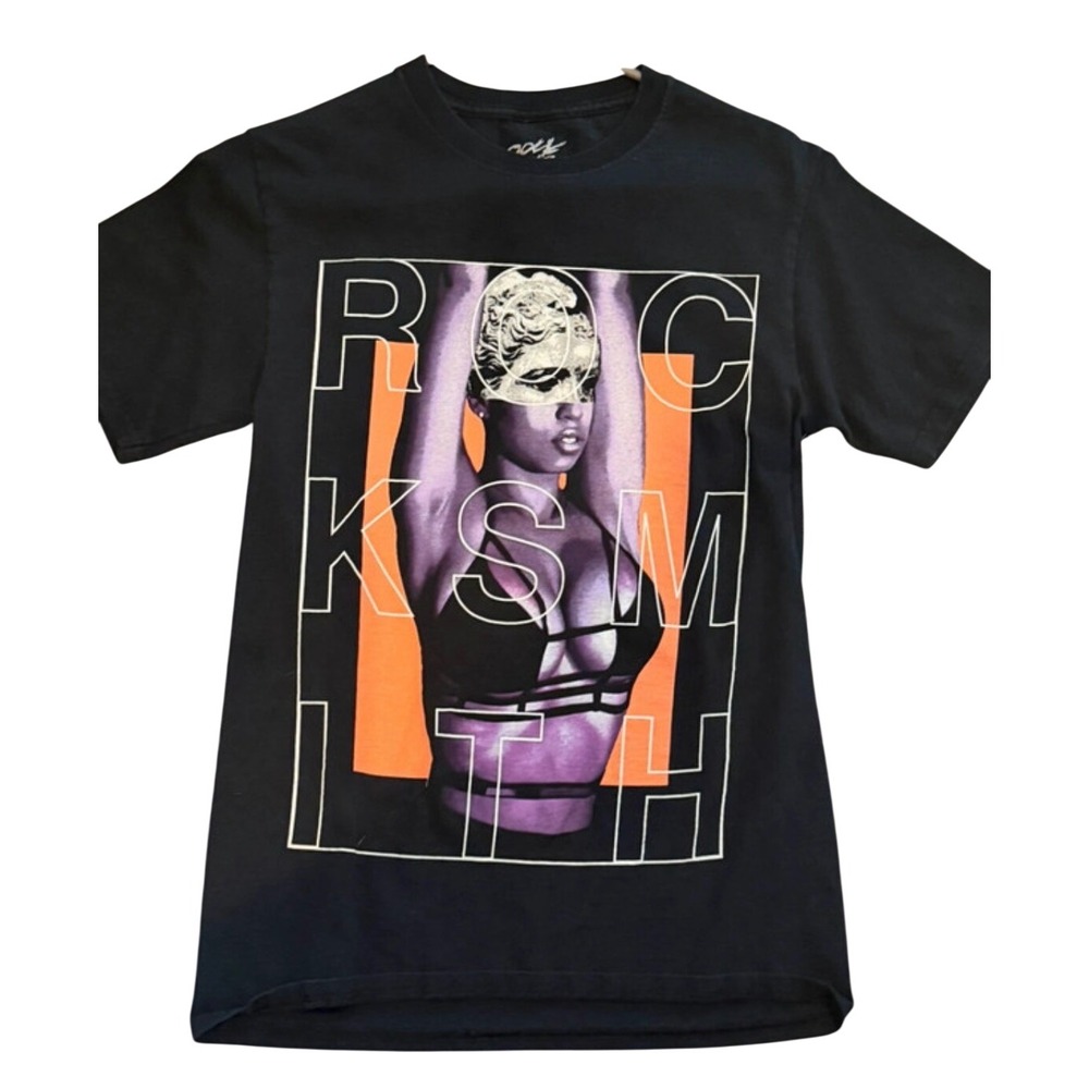 Rocksmith NYC Black Graphic Tee - Masked Woman Streetwear Shirt
